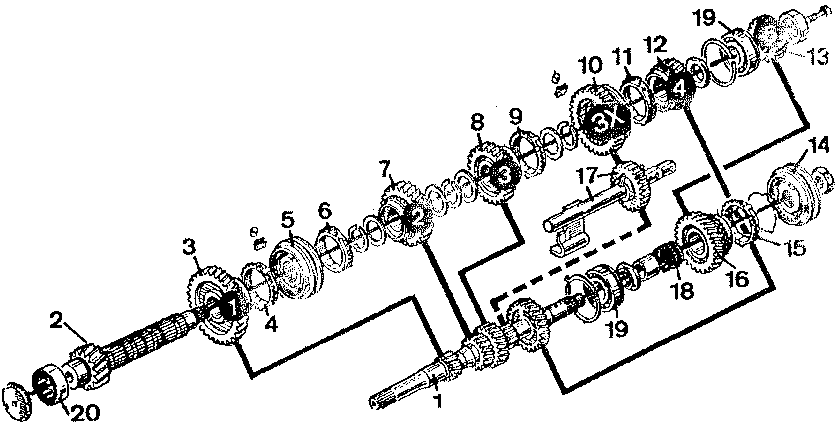 Схема кпп jr5517