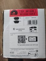 Club Volvo. Ru - новые передние тормозные колодки Galfer b1.g120-1220.2 xc60 d4