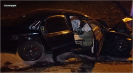 Club Volvo. Ru - S80 в Уфе ударилась в бордюр под строящимся путепроводом. Club Volvo. Ru - S80 в Уфе ударилась в бордюр под строящимся путепроводом.