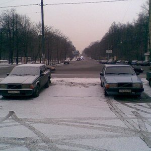 Утренняя парковка, пл. Ак. Курчатова. Зима