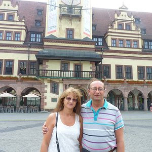 Я с женой в Лейпциге