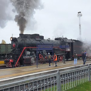Паровоз в Рускеалу